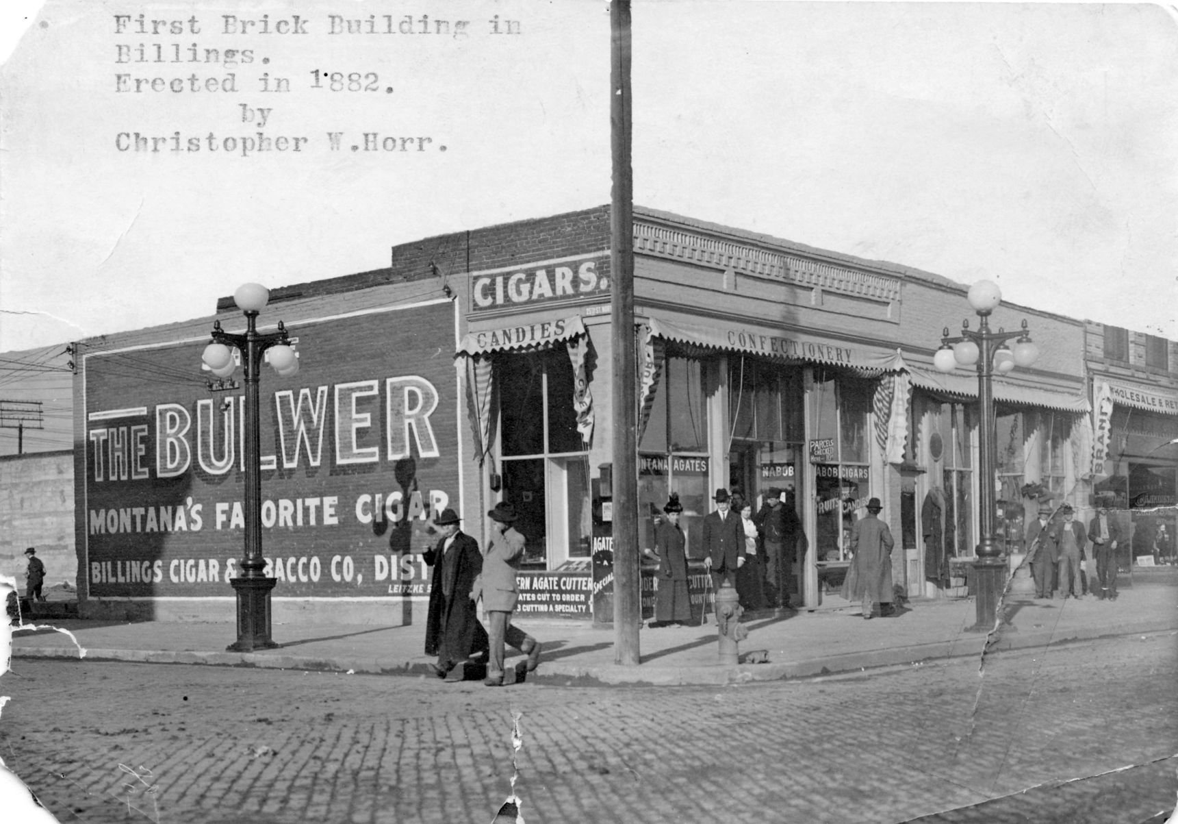 Billings' first brick building, circa 1915